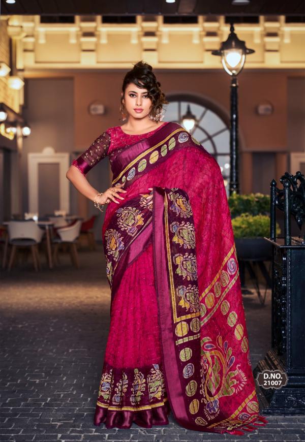 Vinamra Vastu Laxuria Vol 1 Fancy Cotton Printed Saree Collection